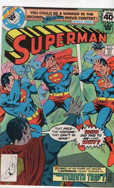 Superman #332 "The Eternity Trap" HTF Bronze Age Whitman Variant VGFN