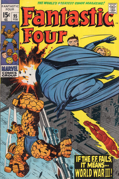 Fantastic Four #95 World War III... Silver Age Kirby Sinnott Classic VGFN