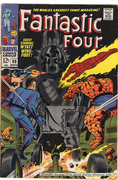 Fantastic Four #80 Wyatt Wingfoot and Good Ol' Tomazomma! GVG