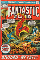 Fantastic Four #128 With HTF Pinup Insert Bronze Age Buscema Art VG