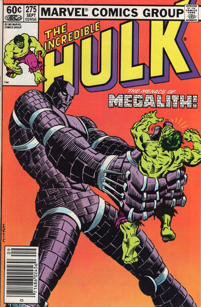 Incredible Hulk #275 The Menace Of Megalith! News Stand Variant FVF