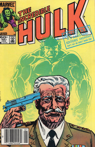 Incredible Hulk #291 Gen. Ross Blows His Top! News Stand Variant VGFN