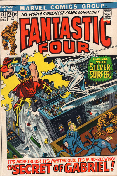 Fantastic Four #121 The Silver Surfer & The Secret Of Gabriel! Buscema Art Bronze Age Key VGFN