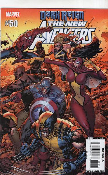 New Avengers #50 Dark Reign Wraparound Cover VF