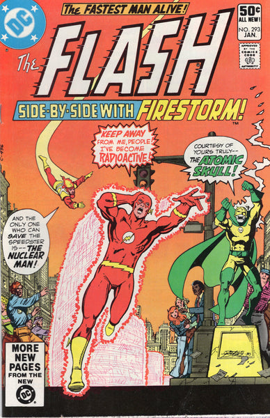 Flash #293 Side-By-Side With Firestorm! The Atomic Skull!! Perez Cover!!! FN