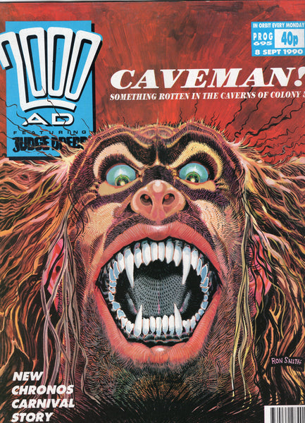 2000 A.D. Featuring Judge Dredd Oversized UK Magazine Prog 695 8 Sept 1990 FVF