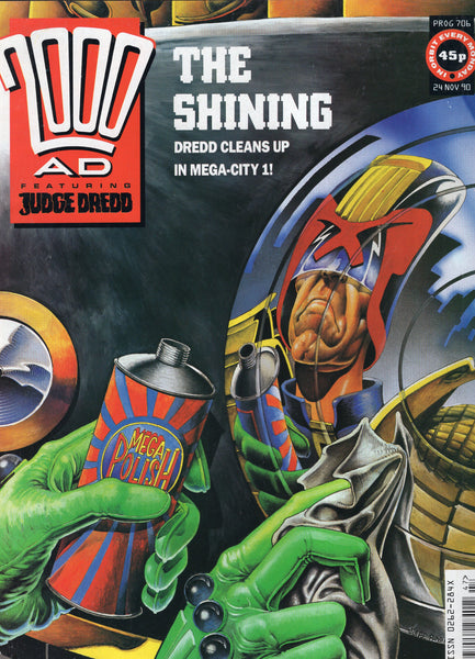 2000 A.D. Featuring Judge Dredd Oversized UK Magazine Prog 707 1 Dec 1990 FVF