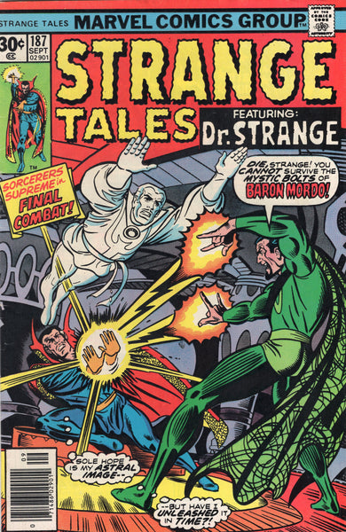 Strange Tales #187 Can He Survive The Mystic Bolts Of Baron Mordo! HTF Later Issue VGFN