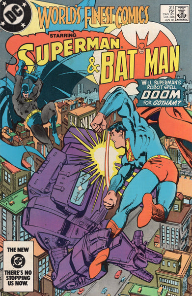 World's Finest Comics #311 Supes And Bats "Doom For Gotham?" FVF