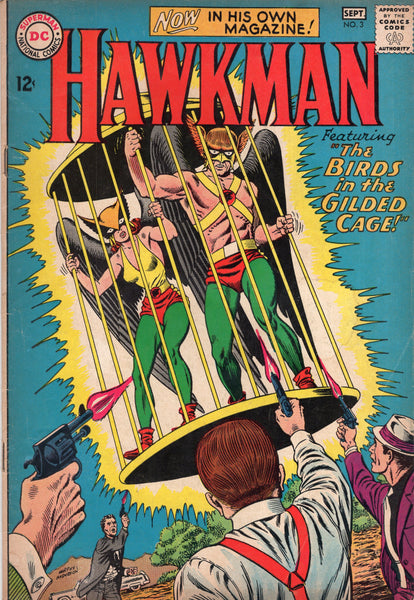 Hawkman #3 "The Birds In The Gilded Cage!" Silver Age Key VG+