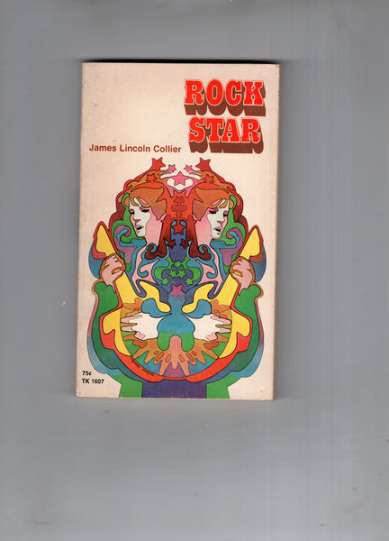 James Lincoln Collier "Rock Star" Vintage Paperback Psychedelic Art Cover VG