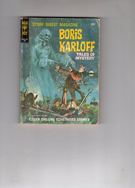 Boris Karloff Story Digest Magazine #1 HTF Gold Key VG
