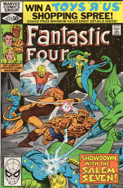 Fantastic Four #223 "Showdown With The Salem Seven!" Sienkiewicz Art! FN