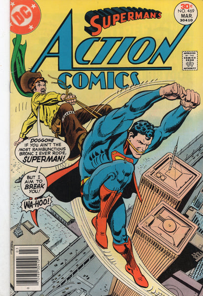 Action Comics #469 "Wa-Hoo!" Bronze Age Classic FN