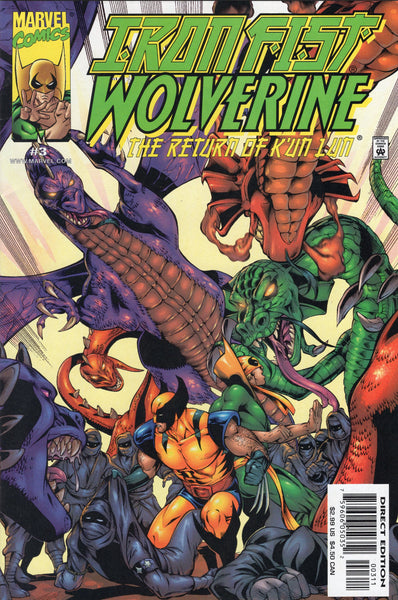 Iron Fist: Wolverine #3 The Return Of K'Un Lun FVF