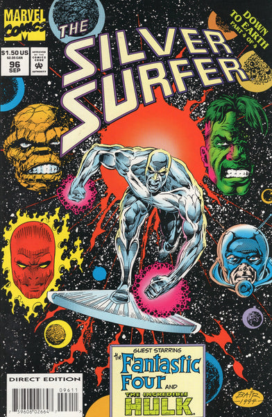 Silver Surfer #96 Guest Starring The Fantastic Four And The Hulk! VFNM
