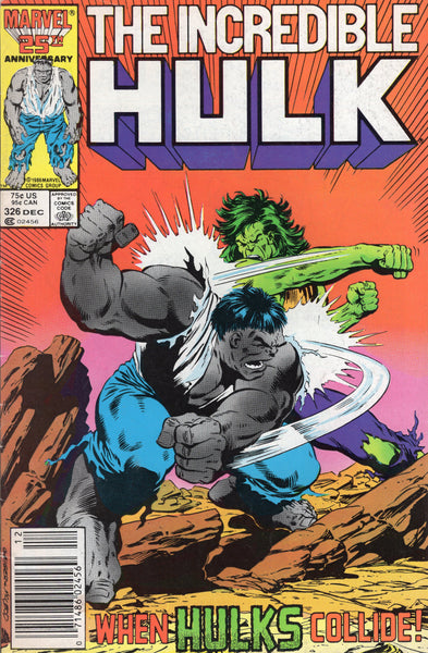Incredible Hulk #326 Hulk vs Hulk! FN