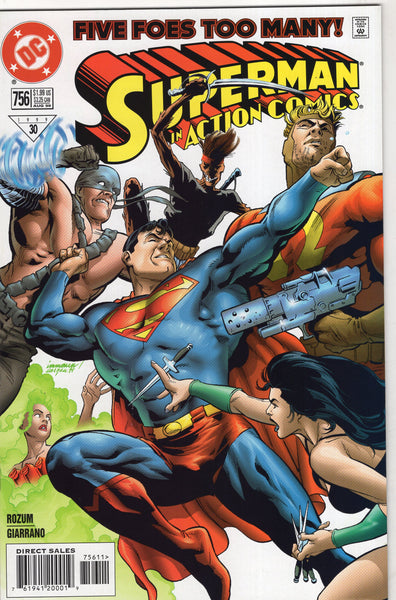 Action Comics #756 "Five Foes Too Many!" VFNM