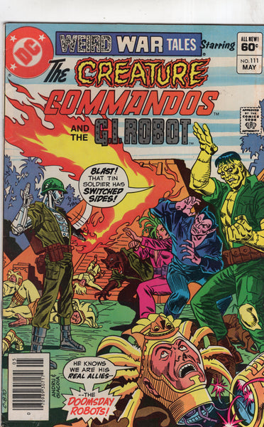 Weird War Tales #111 The Creature Commandos! News Stand Variant VGFN