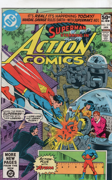 Action Comics #515 Superman + The Atom FVF