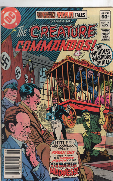 Weird War Tales #114 The Creature Commandos! Hitler Cover News Stand Variant VGFN