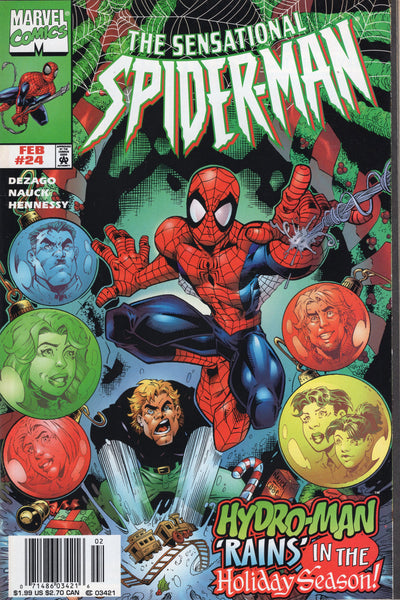 Sensational Spider-Man #24 Hydro-Man News Stand Variant VFNM