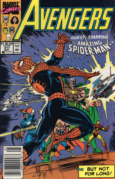 Avengers #317 Spider-Man & Nebula! Newsstand Variant VF