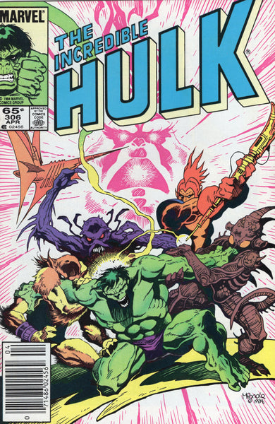 Incredible Hulk #306 Mignola Cover News Stand Variant VF
