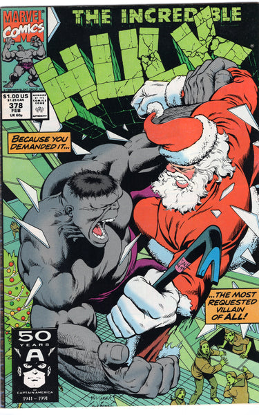 Incredible Hulk #378 Santa Claus Comes To Town! FVF