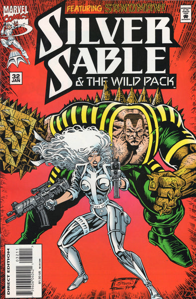 Silver Sable & The Wild Pack #32 The Sandman! HTF Later Issue VF