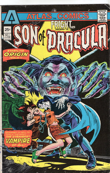 Fright #1 The Son Of Dracula1 HTF Atlas Bronze Age Horror VG