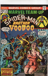 Marvel Team-Up #24 Spidey and Brother Voodoo! Bronze Age w/ MVS FN