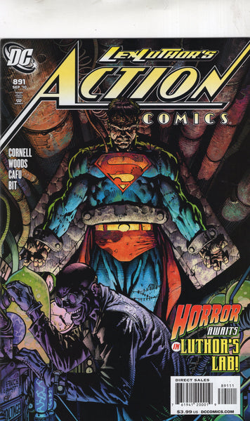 Action Comics #891 Horror In Luthor's Lab! VFNM