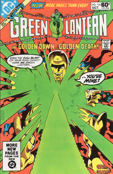 Green Lantern #145 (First Series) "Golden Dawn...Golden Death!" VGFN