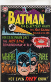 Batman #184 "Where Are Batman And Robin?" Silver Age Lower Grade GDVG
