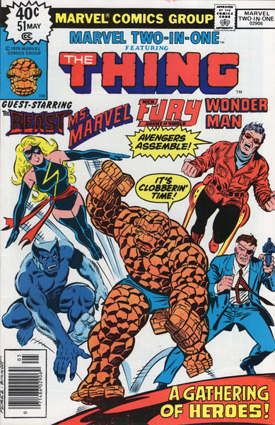 Marvel Two-In-One #51 The Beast, Ms. Marvel, Nick Fury, Wonder Man and of Course... Early Frank Miller Art VF