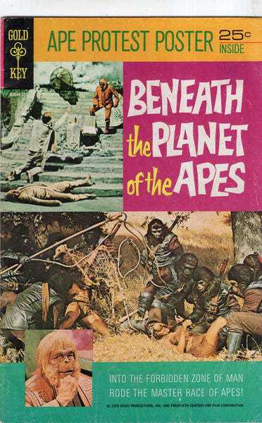 Beneath The Planet Of The Apes Gold Key Bronze Age HTF Photo Cover No Poster Insert VG