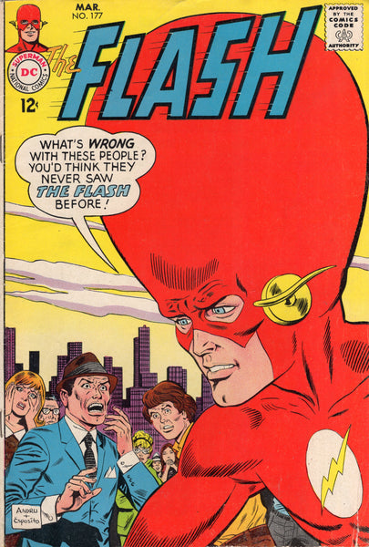 Flash #177 Big Head Flash! Silver Age Classic Andru Art VGFN