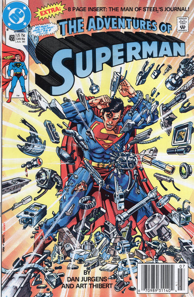 Adventures of Superman #468 News Stand Variant FN