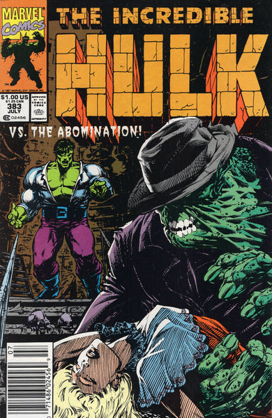 Incredible Hulk #383 VS. The Abomination News Stand Variant VF
