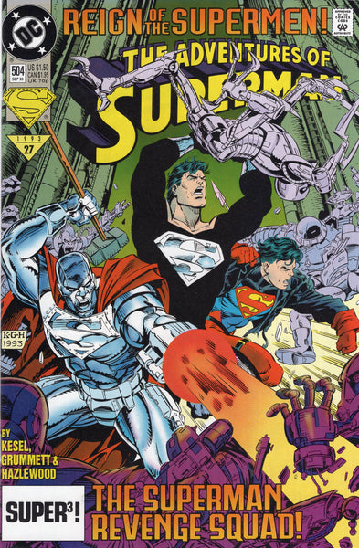 Adventures Of Superman #504 The Superman Revenge Squad! NM-