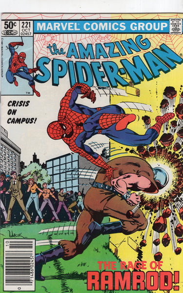 Amazing Spider-Man #221 The Rage Of Ramrod! HTF News Stand Variant FVF
