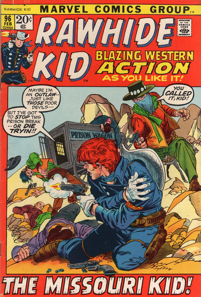 Rawhide Kid #96 Blazing Western Action VF