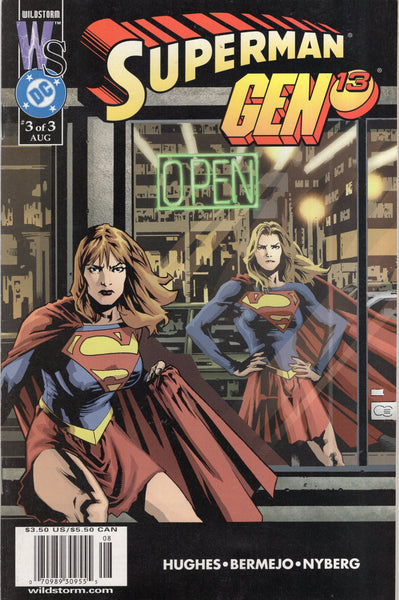 Superman Gen13 #3 of 3 Adam Hughes Art News Stand Variant FN