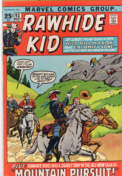 Rawhide Kid #93 A Wild Western Team-Up Issue VF