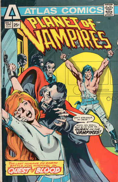 Planet Of Vampires #2 Atlas Comics Neal Adams VG