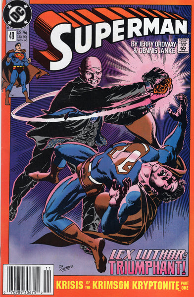 Superman #49 "Lex Luthor Triumphant!" News Stand Variant FVF