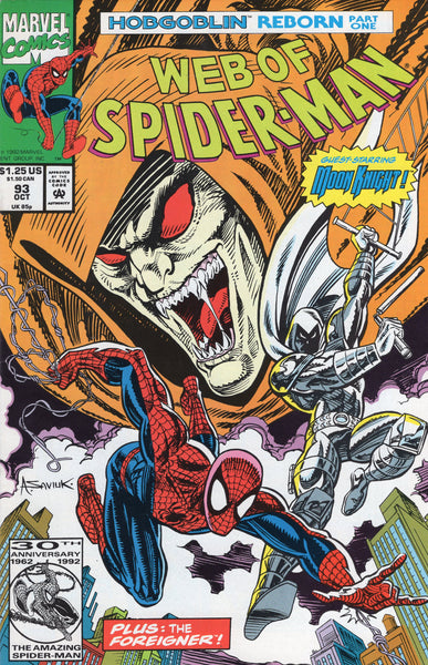Web Of Spider-Man #93 The Hobgoblin! VFNM