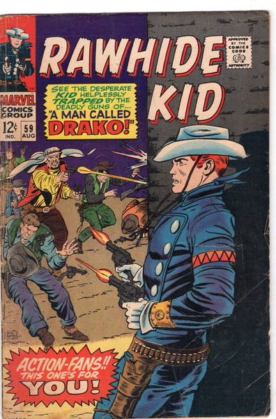 Rawhide Kid #59 "A Man Called Drako!" Silver Age Western VG