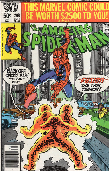 Amazing Spider-Man #208 "Fusion, The Twin Terror!" News Stand Variant FVF